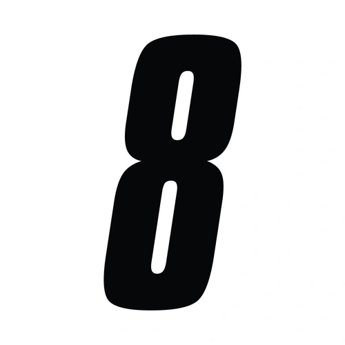 MCS 150MM EURO SX 8 BLACK NUMBER