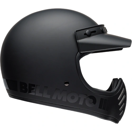 Bell Moto-3 Classic Helmet - Matte/Gloss Black - M - SKU:BE7100219