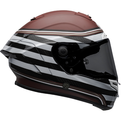 Bell Race Star DLX RSD The Zone Helmet - White/Candy Red - S - SKU:BE7110270