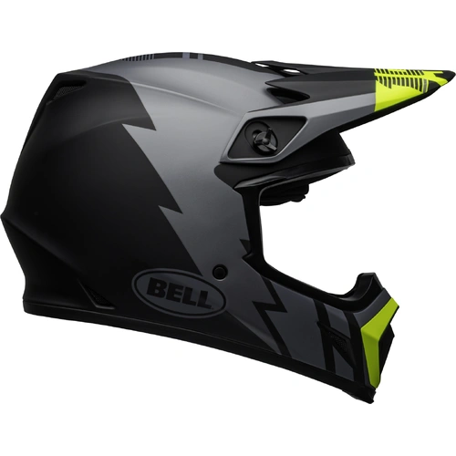 Bell MX-9 MIPS Strike Helmet - Matte Grey/Black/Yellow