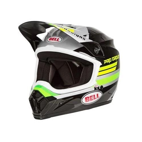 Bell MX-9 MIPS Pro Circuit Helmet - Black/Green - XL - SKU:BE7111324