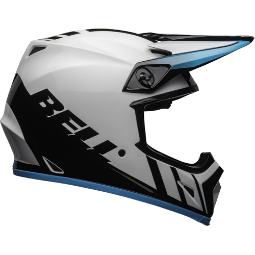 Bell MX-9 MIPS Dash Helmet - White/Blue - XS - SKU:BE7111609