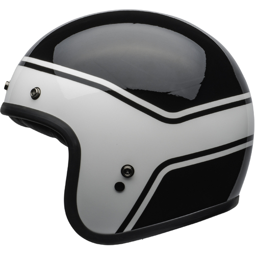 Bell Custom 500 Streak Black and White Helmet - SKU:BE7112091