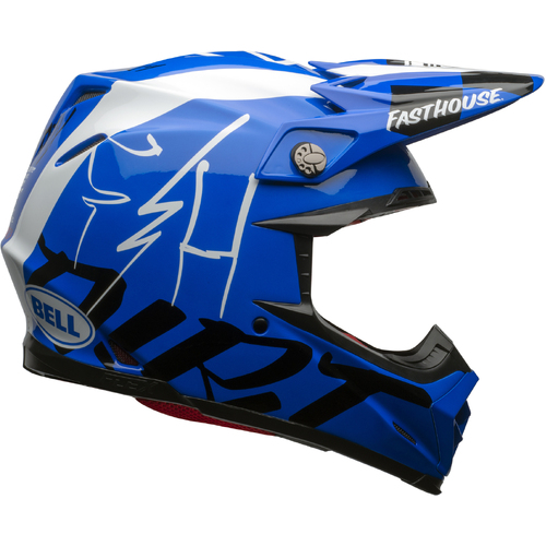 Bell Moto-9 Flex Fasthouse DITD Helmet - Blue/White - XL - SKU:BE7116078