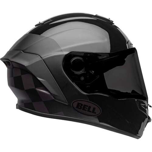 Bell Star DLX MIPS SE Matte Lux Check Helmet - Black/Grey - L - SKU:BE7121750