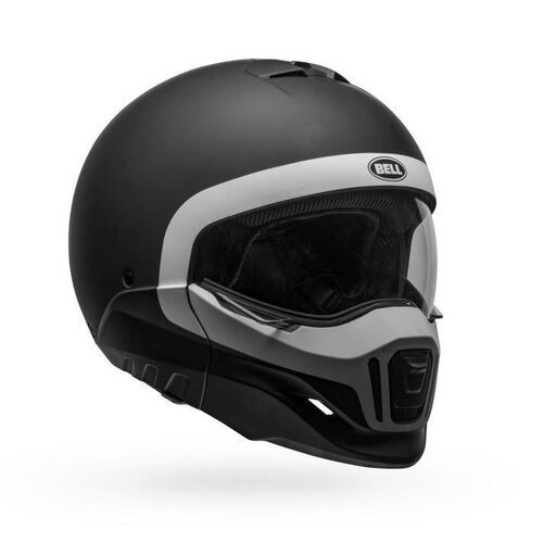Bell Broozer Cranium Helmet - Matte Black/White - M - SKU:BE7121926
