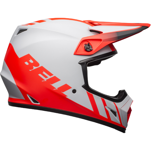 Bell MX-9 MIPS Dash Helmet - Matte Grey/Red/Black - L - SKU:BE7122525