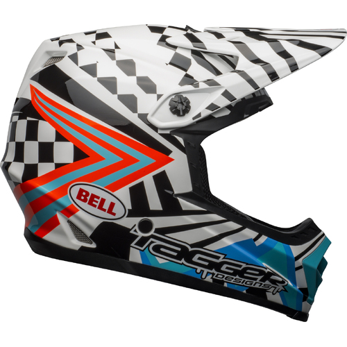 Bell Youth Moto-9 Mips Check Me Out Helmet - White/Black - S/M - SKU:BE7122583