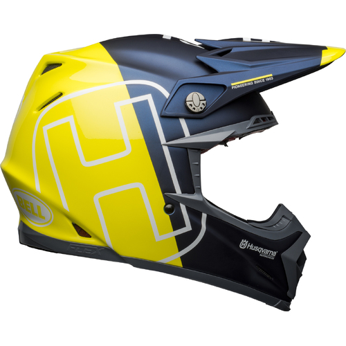 Bell Moto-9 Flex Husky Gotland Helmet - Blue/Yellow - S - SKU:BE7122604