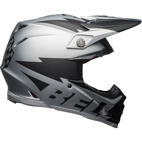 Bell Moto-9 Flex Breakaway Helmet -Matte Silver/Black - M - SKU:BE7122641