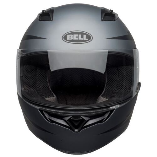 Bell Qualifier Z-Ray Matte Grey Black Helmet - Unisex - Small - Adult - Black/Grey - SKU:BE7123769