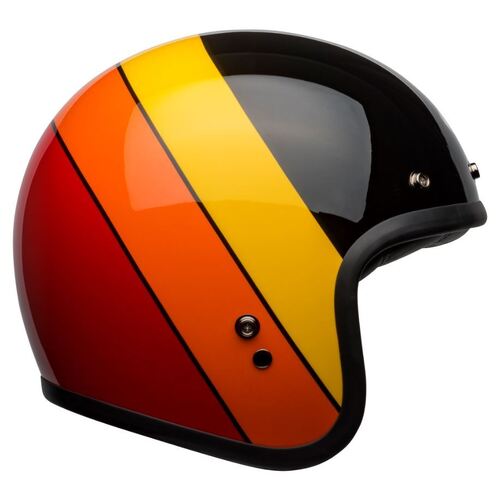 Bell Custom 500 Riff Helmet - Black/Yellow/Orange/Red - S - SKU:BE7123810