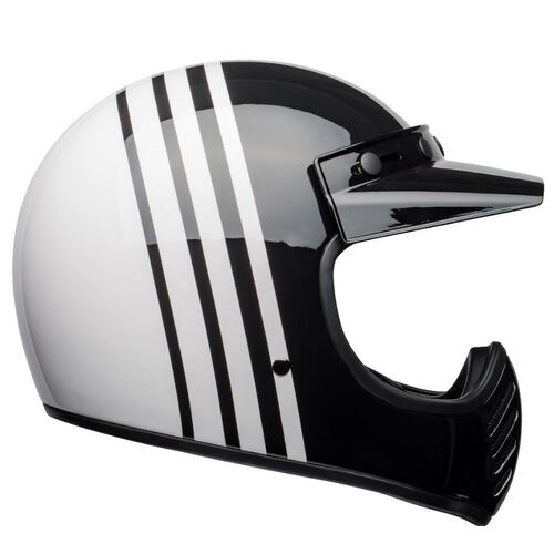 Bell Moto-3 Reverb Helmet - White/Black - S - SKU:BE7123858