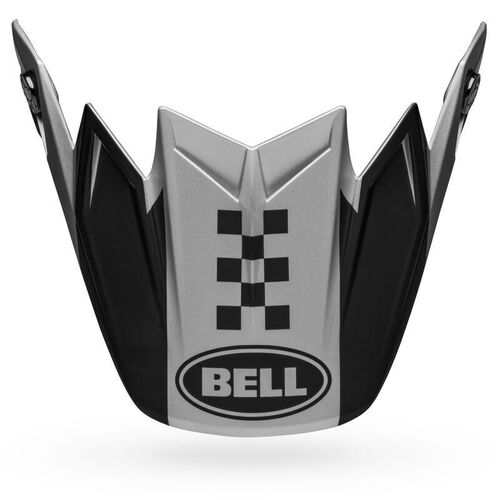 Bell Moto-9 Flex Breakaway Peak - Matte Silver/Black - SKU:BE7124989