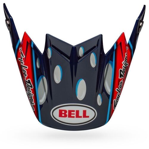 Bell Moto-9 Flex McGrath Replica Peak - Gloss Blue/Red/Black - SKU:BE7124991