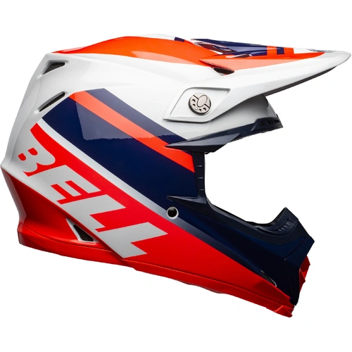 Bell Moto-9 MIPS Prophecy Helmet - Red/Navy/Grey - L - SKU:BE7125863