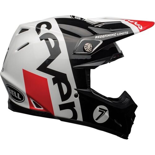 Bell Moto-9 Flex Special Edition Seven Galaxy Helmet - Black/White/Red - S - SKU:BE7131607