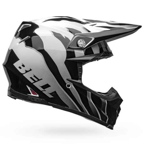 Bell Moto-9S Flex Claw Helmet - Black/White - S - SKU:BE7136086