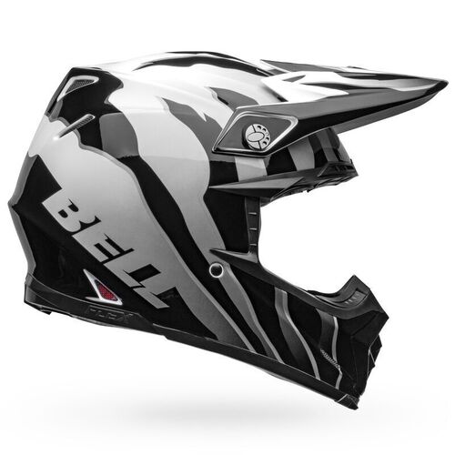 Bell Moto-9S Flex Claw Helmet - Black/White - L - SKU:BE7136088