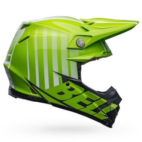 Bell Moto-9S Flex Sprint Helmet - Green/Black - S - SKU:BE7136146