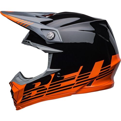Bell Moto-9 MIPS Louver Helmet - Black/Orange - L - SKU:BE7136180