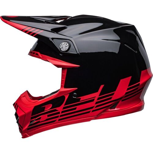 Bell Moto-9 MIPS Louver Helmet - Black/Red - S - SKU:BE7136186