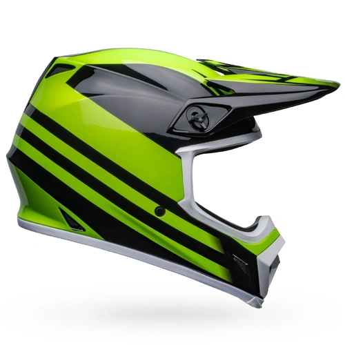 Bell MX-9 MIPS Disrupt Helmet - Black/Green - XL - SKU:BE7136238