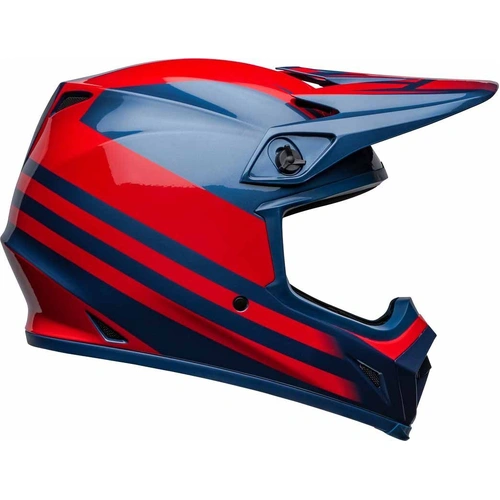Bell MX-9 MIPS Disrupt Helmet - Blue/Red - M - SKU:BE7136352