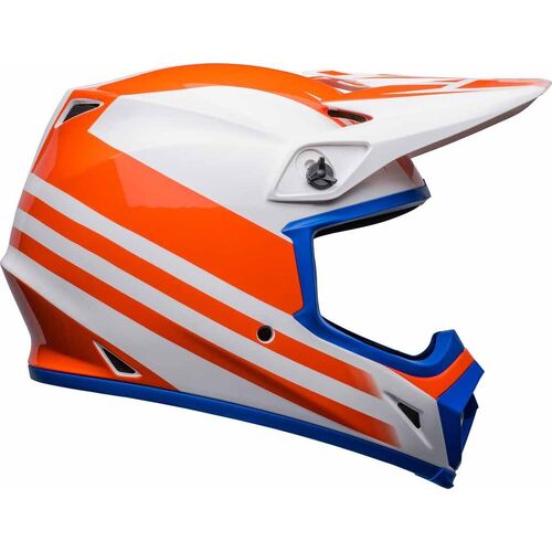 Bell 2023 MX-9 MIPS Disrupt Helmet - White/Orange - M - SKU:BE7136370