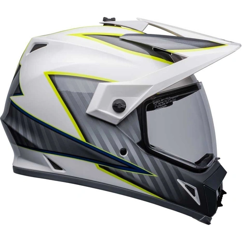 Bell MX-9 Adventure MIPS Dalton Helmet - White/Hi-Viz - S - SKU:BE7136415