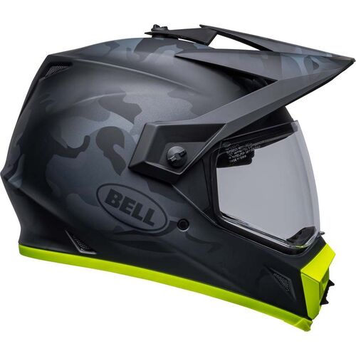 Bell 2023 MX-9 Adventure MIPS Stealth Helmet - Camo/Matte Black/Hi-Viz - L - SKU:BE7136681
