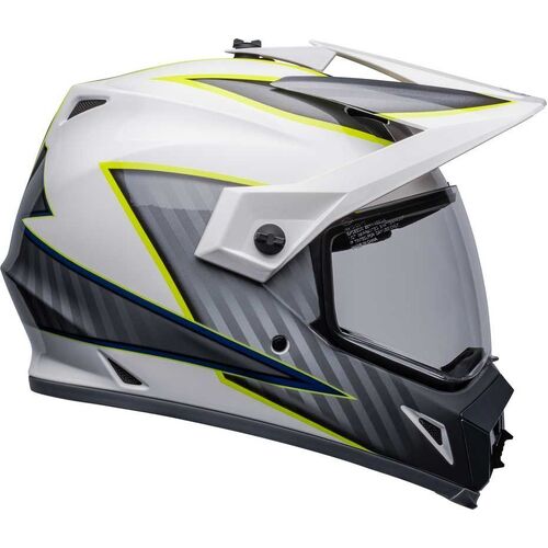 Bell 2023 MX-9 Adventure MIPS Dalton Helmet - White/Hi-Viz - 2XL - SKU:BE7136729