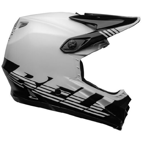 Bell Youth Moto-9 MIPS Louver Black White Helmet - SKU:BE7137586