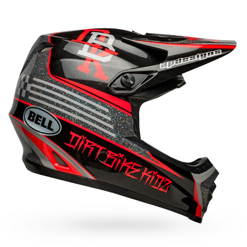 Bell Moto-9 MIPS Youth Twitch Replica 22 Helmet - Black/Grey/Red - S/M - SKU:BE7144728