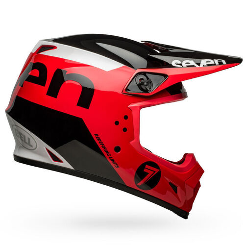 Bell MX-9 MIPS Seven Phaser Helmet - Red/Black - S - SKU:BE7144803