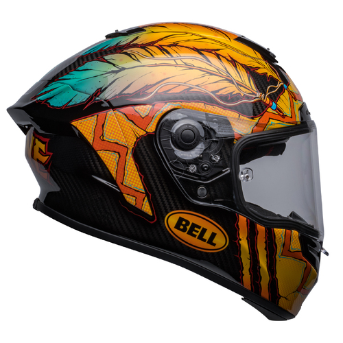 Bell Racestar DLX Dunne Limited Edition Helmet - Black/Gold/Blue - S - SKU:BE7148373