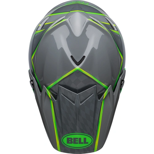 Bell Moto-9S Flex Gloss Helmet - Grey/Green - S - SKU:BE7148430