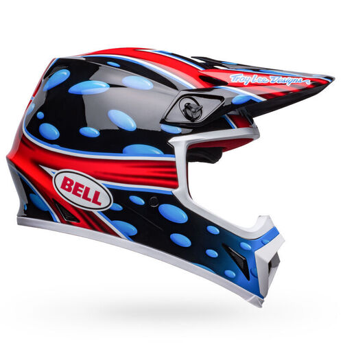 Bell MX-9 MIPS McGrath Showtime Replica Helmet - Black/Red/Blue - M - SKU:BE7148490