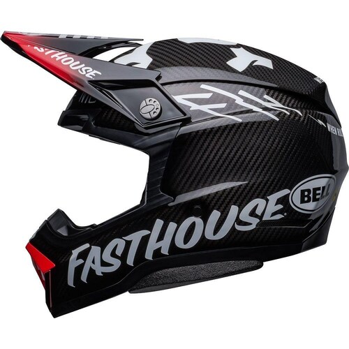 Bell 2023 Moto-10 Spherical MIPS Fasthouse Privateer Helmet - Black/Red - XS - SKU:BE7148532