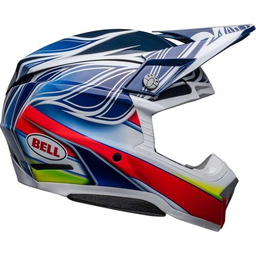 Bell Moto-10 Spherical Tomac Replica Helmet - Blue/White/Red - XL - SKU:BE7148548