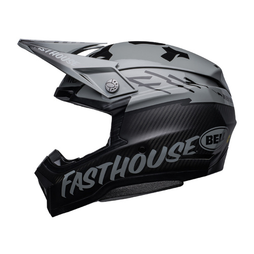 Bell Moto-10 Fasthouse BMF Helmet - Grey/Black - S - SKU:BE7148557