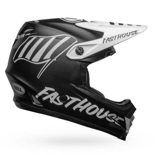 Bell Moto-9 MIPS Youth Fasthouse Flying Colour Matte Helmet - Black/Grey/Red - S/M - SKU:BE7148975