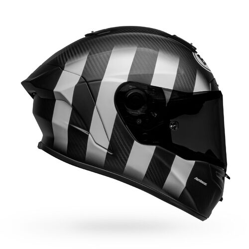 Bell Racestar DLX Flex Fasthouse Street Punk Matte Helmet - Black/White - S - SKU:BE7150129