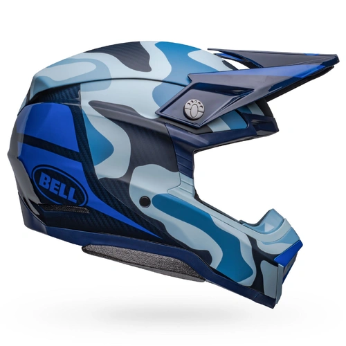 Bell Moto-10 Spherical Ferrandis Mechant Helmet - Matte/Gloss Dark Blue/Light Blue - S - SKU:BE7150239