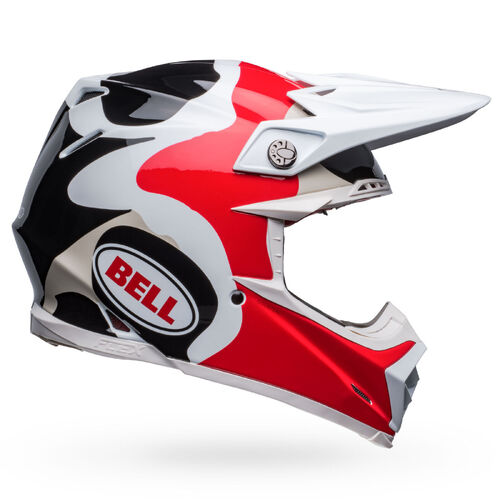 Bell Moto-9s Flex Hello Cousteau Reef Gloss Helmet - Black/Red/White - M - SKU:BE7150257