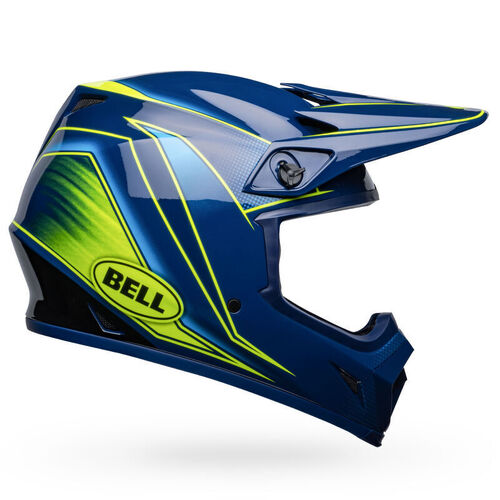 Bell MX-9 MIPS Zone Helmet - Navy/Retina - S - SKU:BE7150550