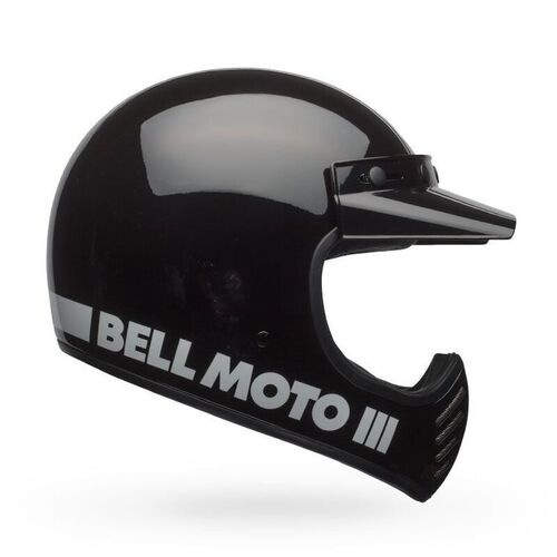 Bell Moto-3 Classic Helmet - Gloss Black - M - SKU:BE7152034