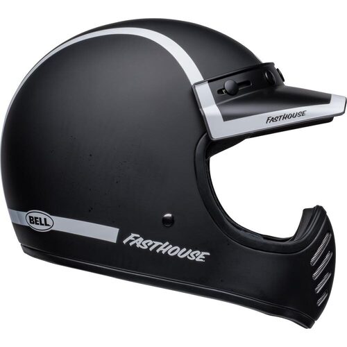 Bell Moto-3 Fasthouse Old Road Helmet - Black/White - M - SKU:BE7152059