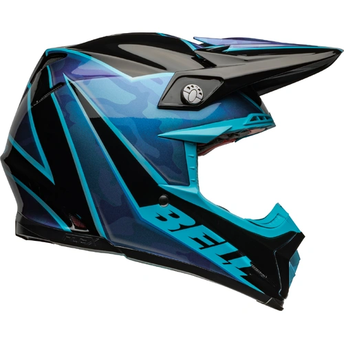 Bell Moto-9S Flex Sprite Helmet - Black/Blue - S - SKU:BE7157144