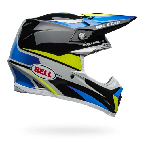 Bell 2024 Moto-9S Flex Pro Circuit Replica Helmet - Black/Blue - M - SKU:BE7157149